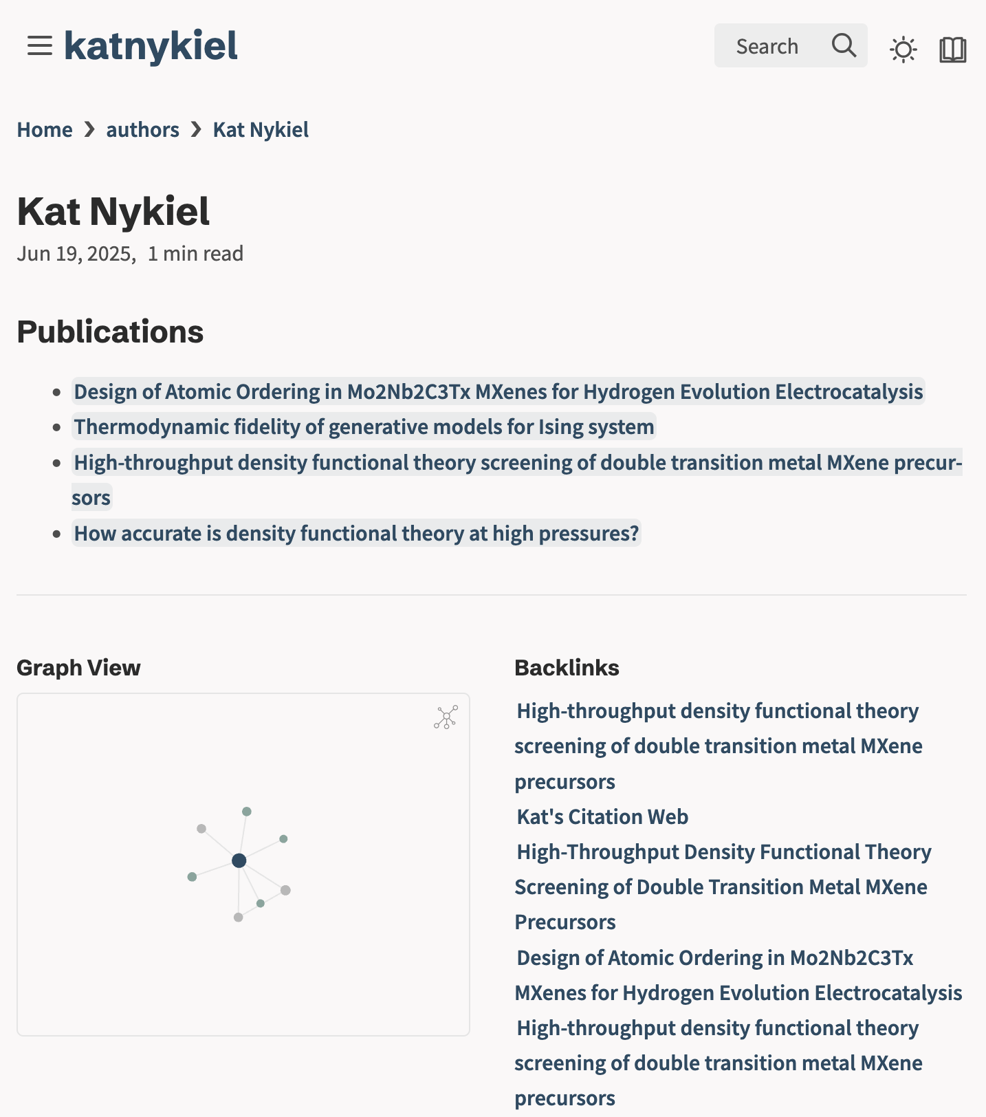 My author page